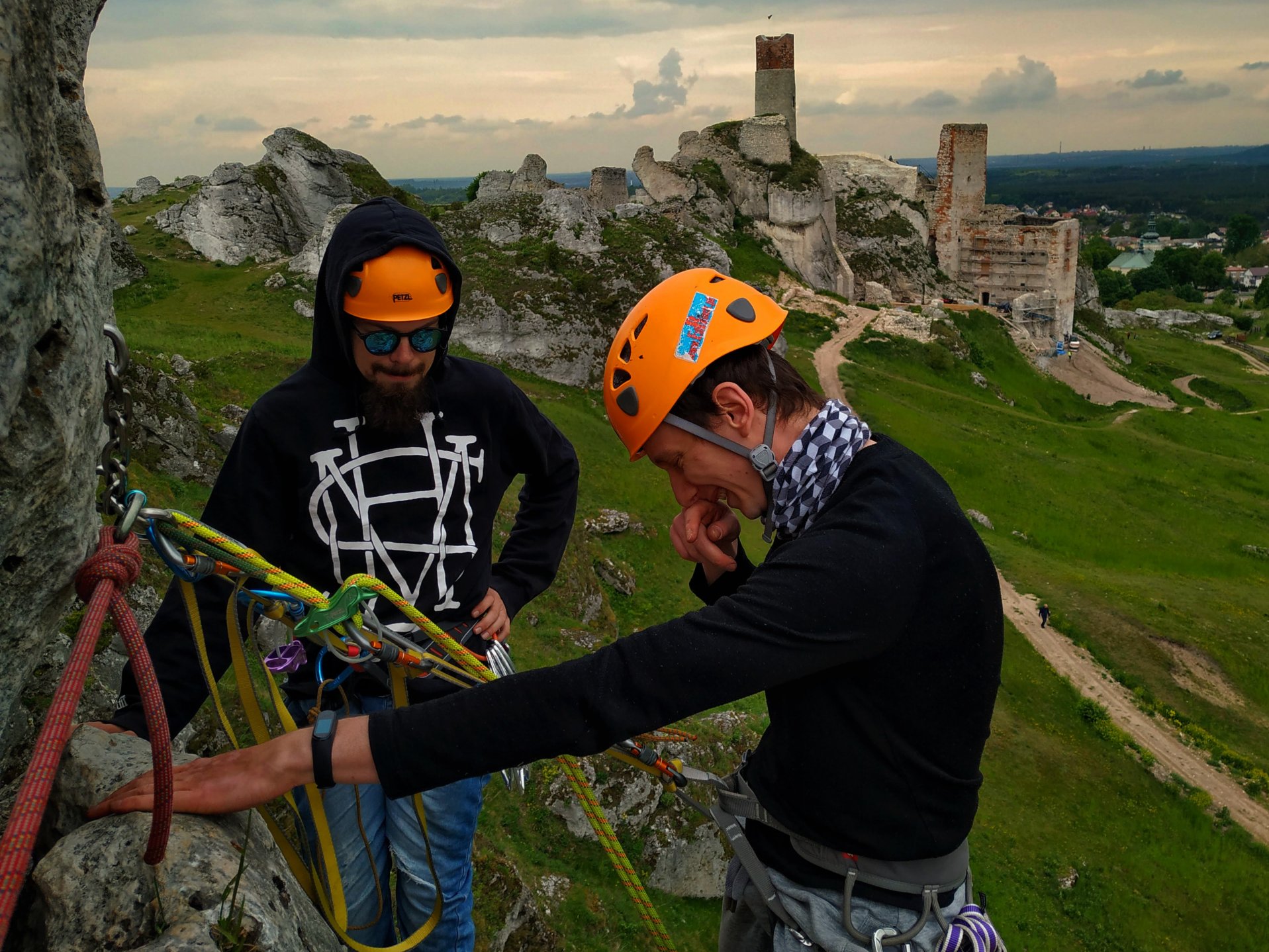Zajęcia wspinaczkowe w plenerze – praca nad techniką ruchu