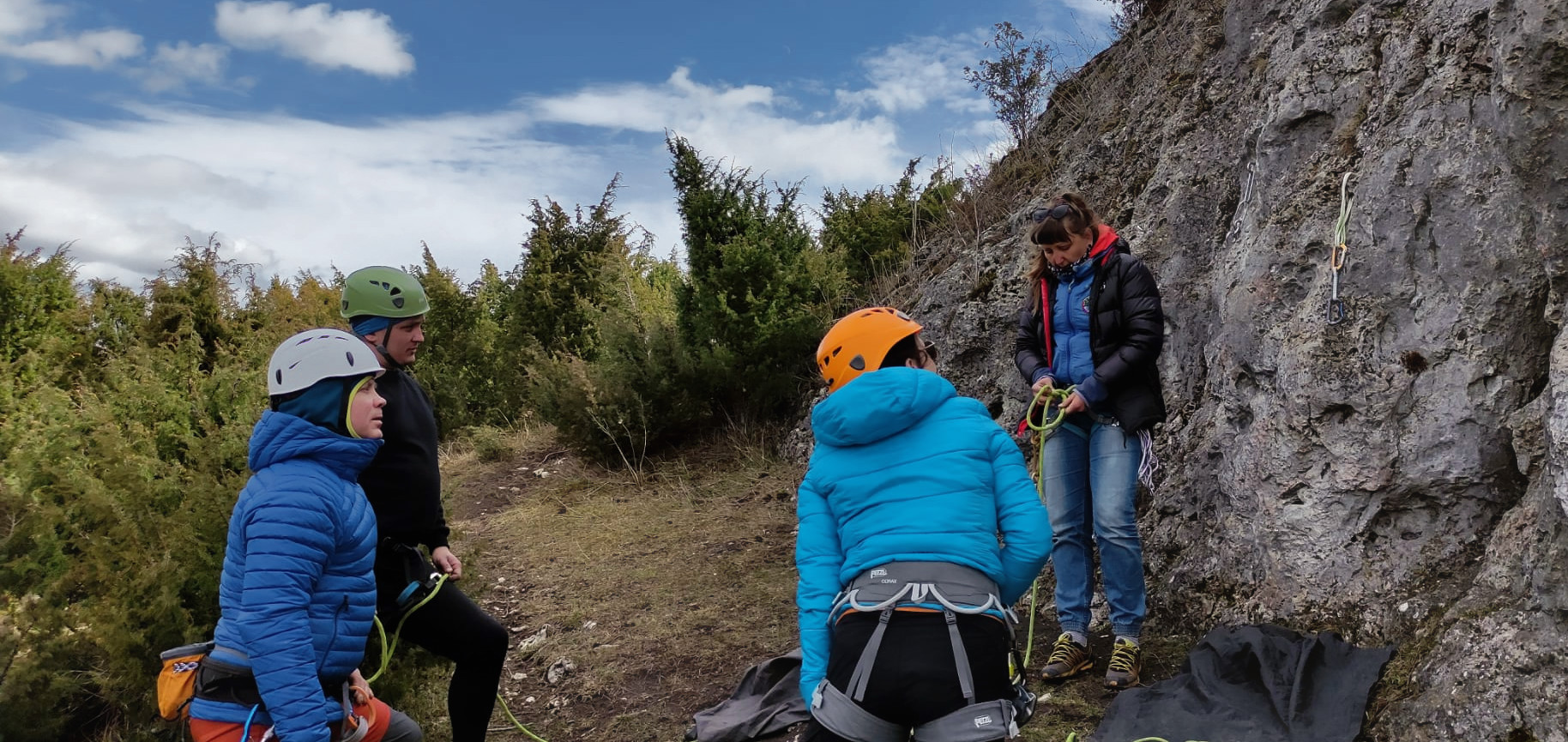 Wspinanie po drogach ubezpieczonych – szkolenie praktyczne